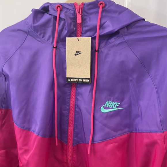 Nike Windrunner Pink Purple Windbreaker Rain Jacket Men’s Large Women’s L/XL NWT - Picture 9 of 14